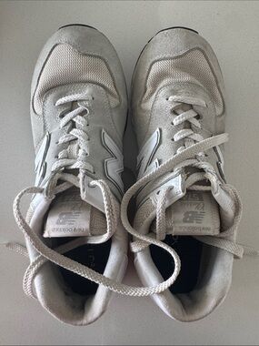 New Balance Women's 574 Core Sneaker, Nimbus Cloud with White, Size 10